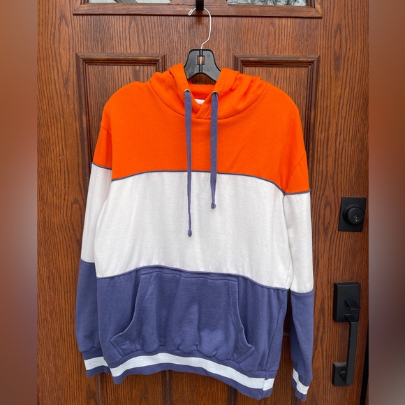 Small Black Jack 1999 Colorblock Hoodie Orange White Blue Star Wars Ahsoka Tano - Picture 11 of 12